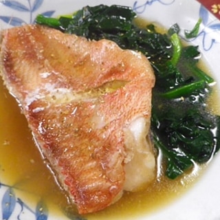 赤魚ホウレン草の生姜煮